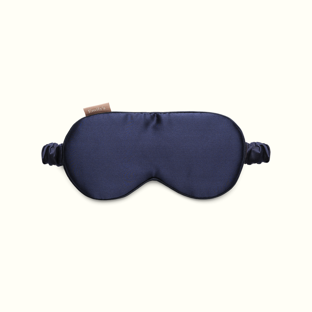 100% Pure silk sleep mask - Midnight blue