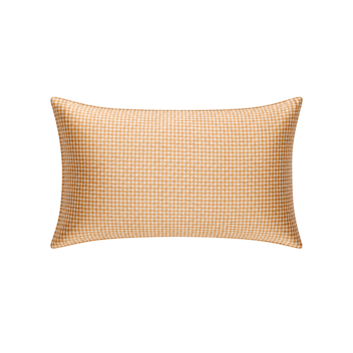 100% Mulberry Silk Pillowcase - Beige Gingham