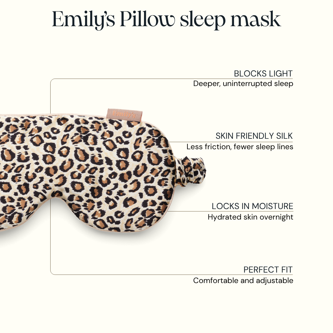 Discovery pack - 100% silk pillowcase and sleep mask - Leopard