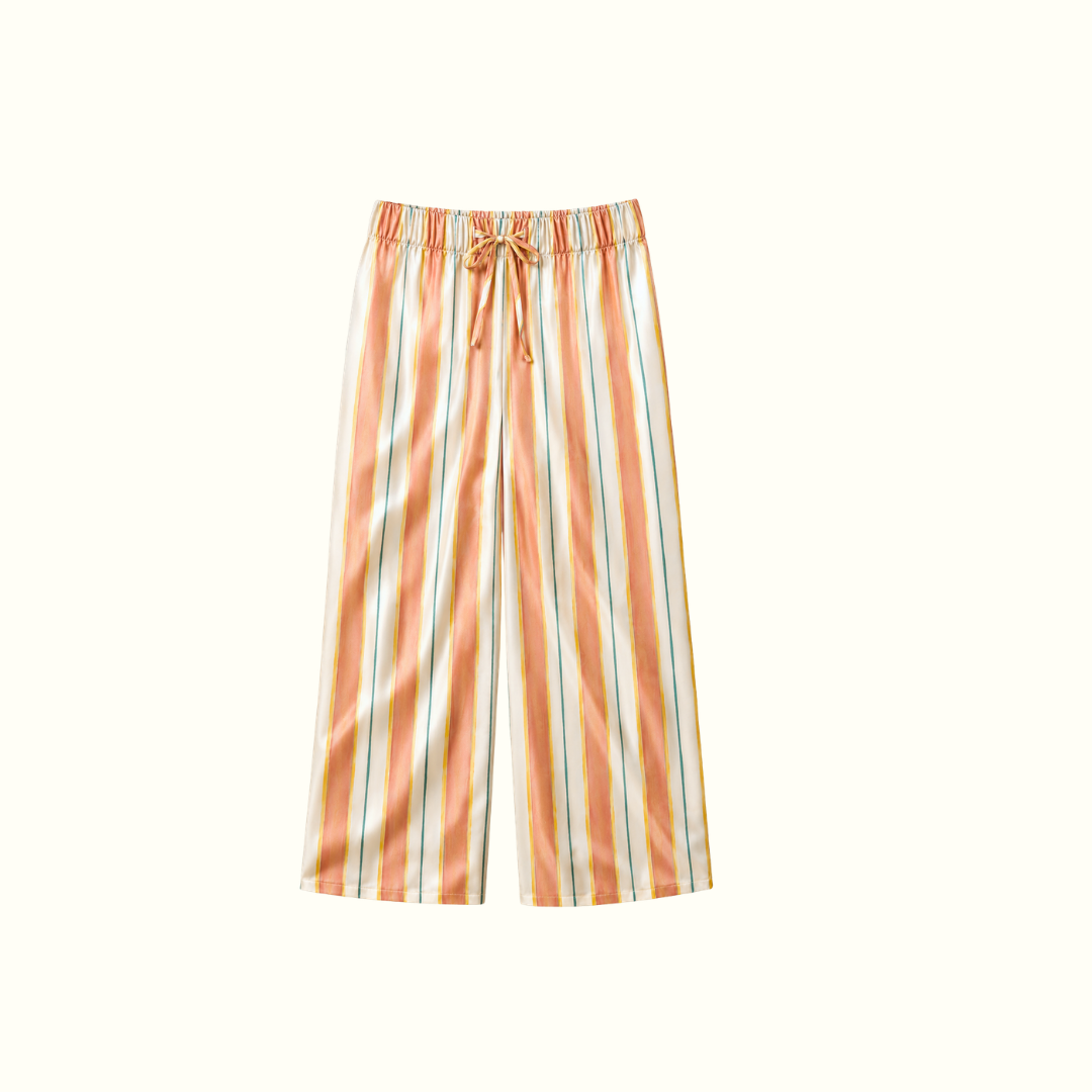 100% Pure Mulberry Silk Pants - Divine Lines