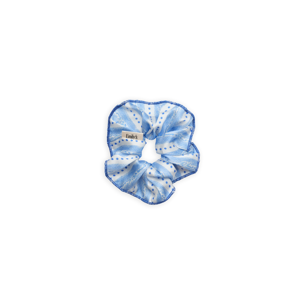 100% Pure Silk Scrunchie - The Large - Trefoil Leaf