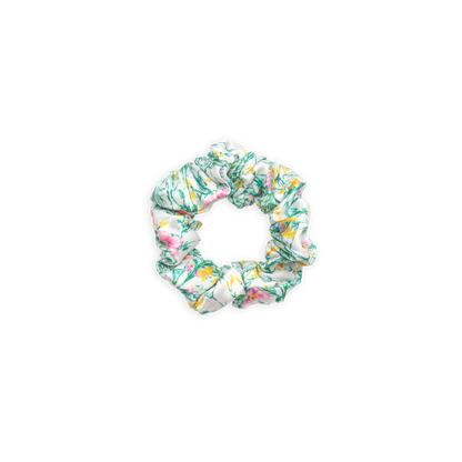 100% Pure Silk Scrunchie - The Medium - Botanical Tracery