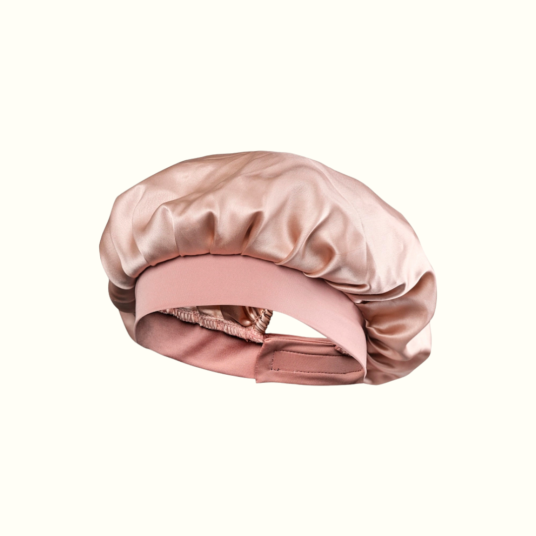 Silk hair bonnet - Rosewood