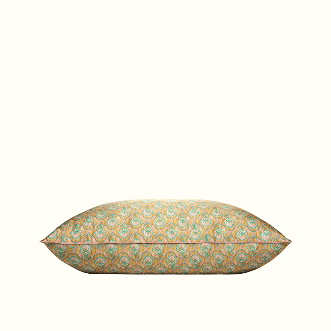 100% Mulberry Silk Pillowcase - Sacred Flowers