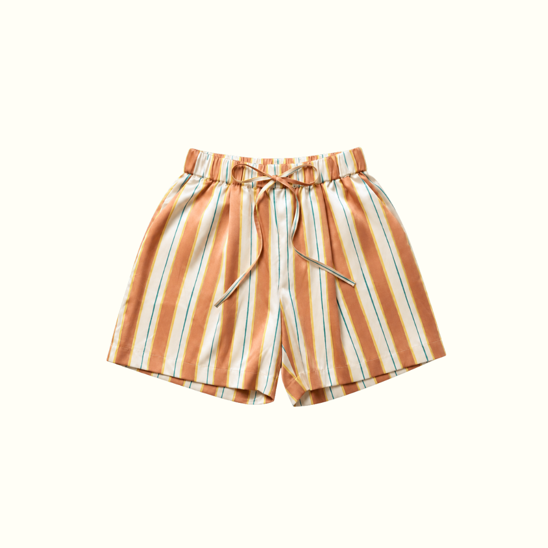 100% Pure Mulberry Silk Oversize Short - Divine Lines