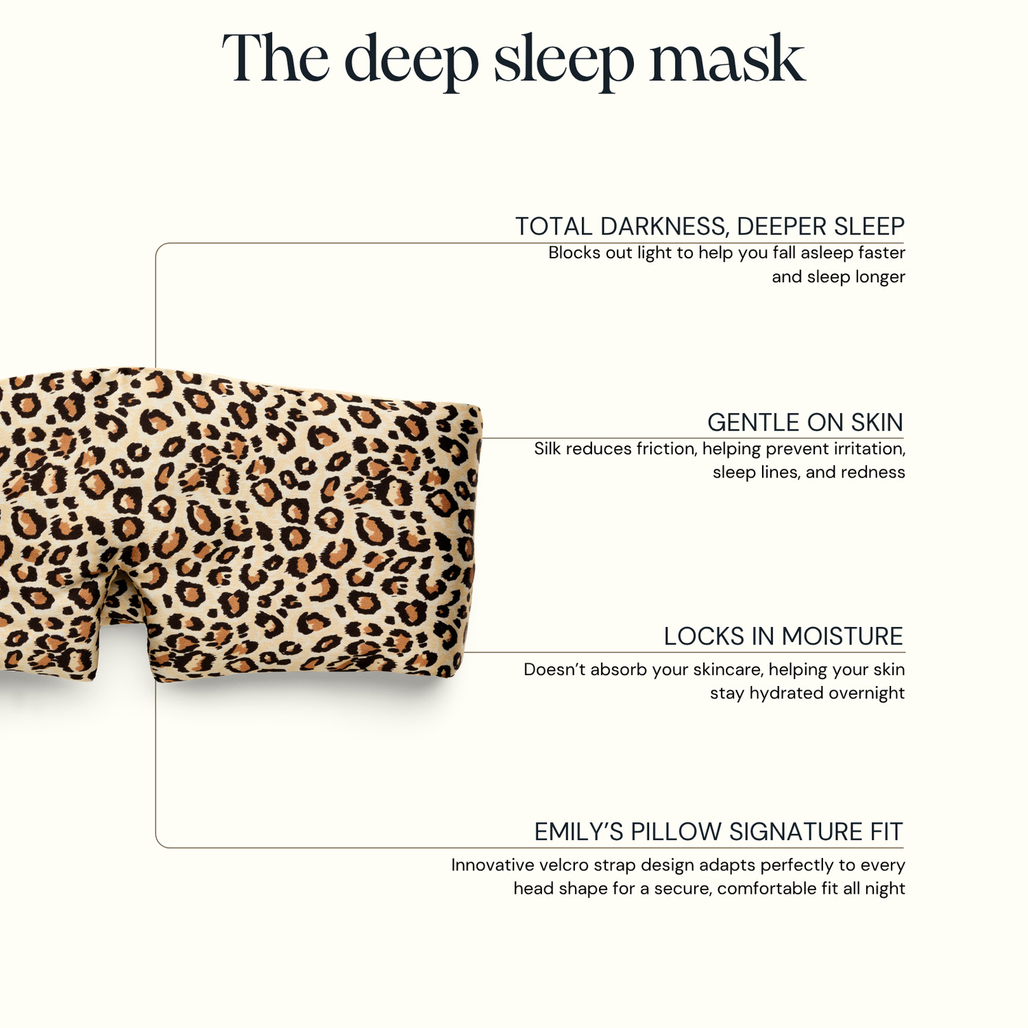Deep sleep mask - Leopard