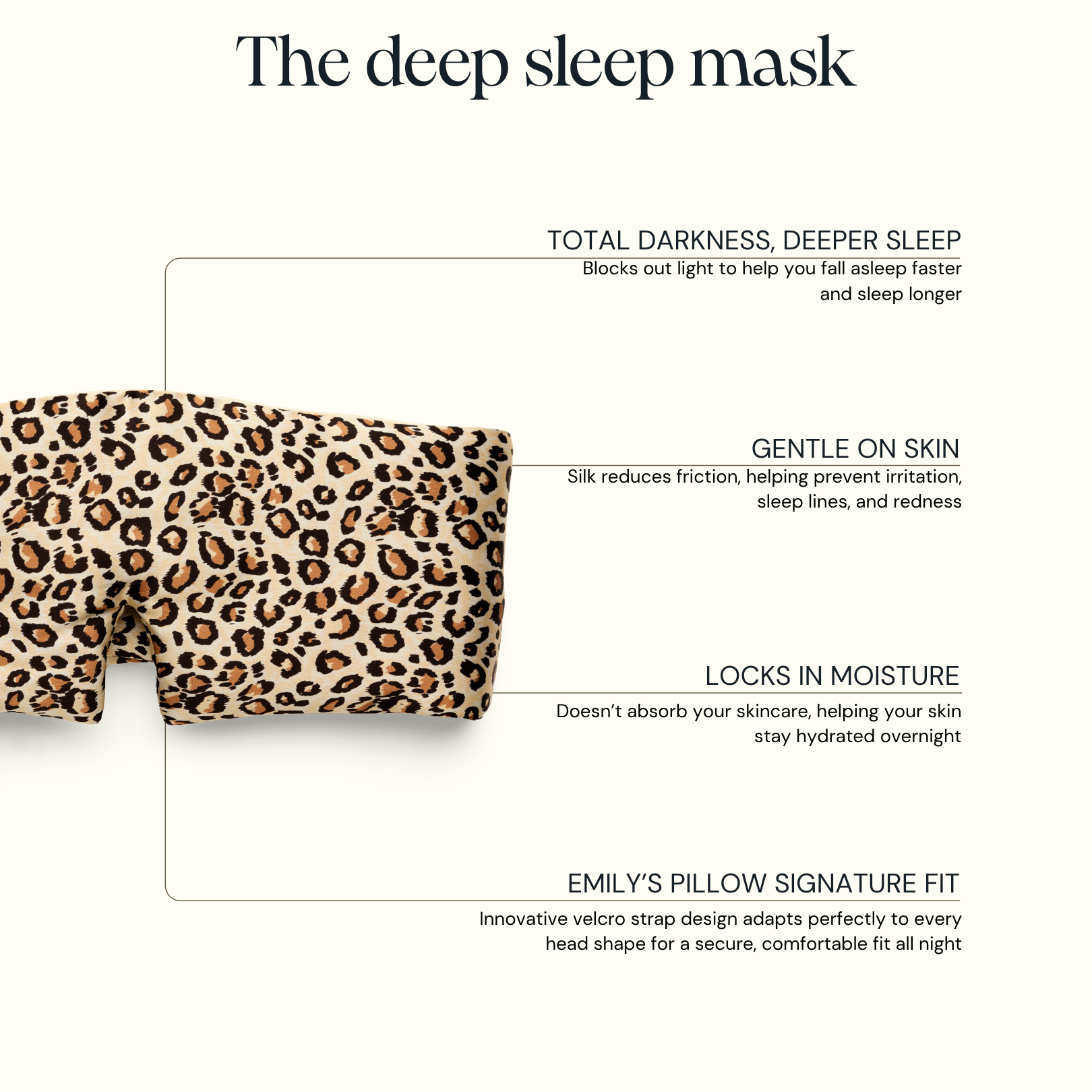Deep sleep mask - Leopard