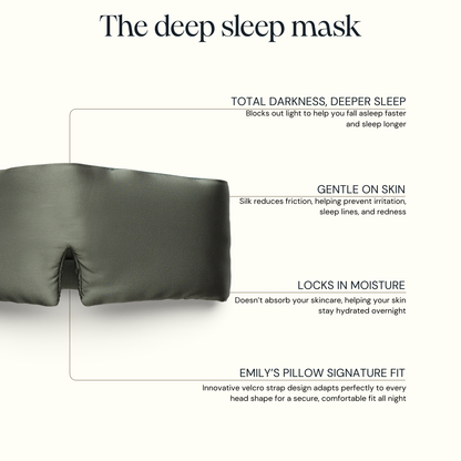 Deep sleep mask - Sage green