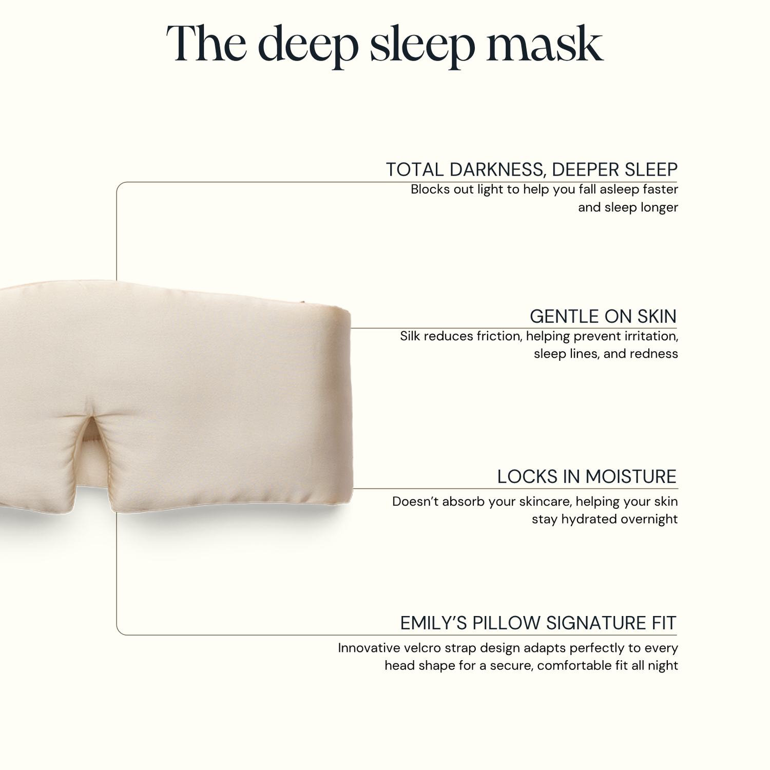 Deep sleep mask - Champagne