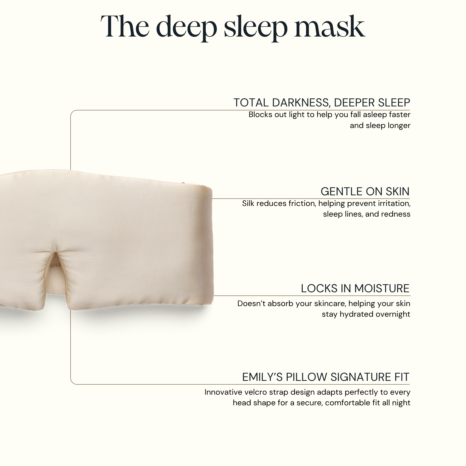 Deep sleep mask - Champagne