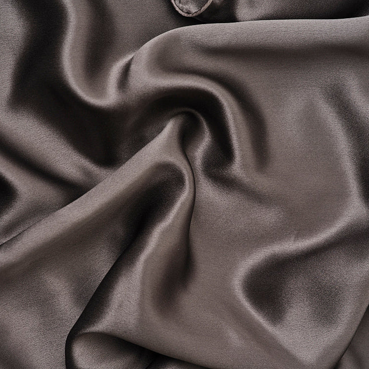100% Mulberry Silk Pillowcase - Intense grey