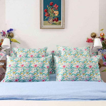 100% Mulberry Silk Pillowcase - Botanical Tracery