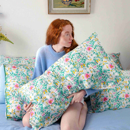 100% Mulberry Silk Pillowcase - Botanical Tracery