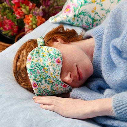 100% Pure silk sleep mask - Botanical Tracery
