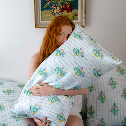 100% Mulberry Silk Pillowcase - Bouquet Garni