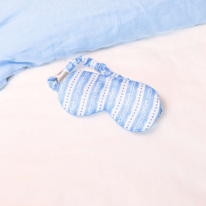 100% Pure silk sleep mask - Trefoil Leaf