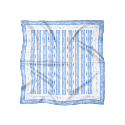 100% pure silk scarf - Trefoil Leaf