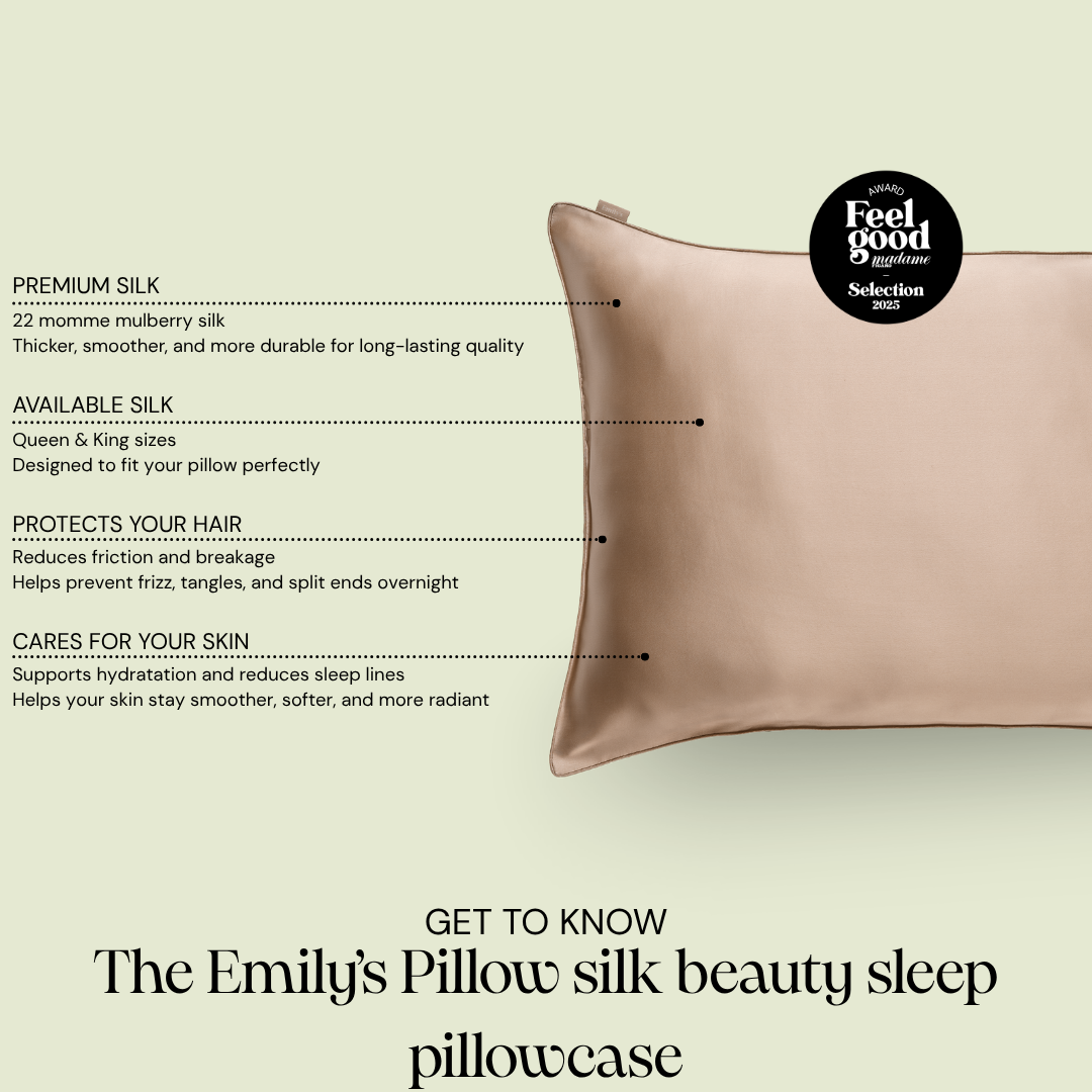 100% Mulberry Silk Pillowcase - Khaki
