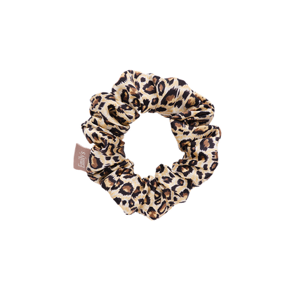 100% pure silk scrunchie - Medium - Léopard
