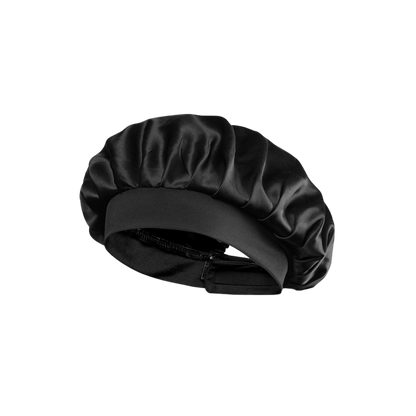 Silk hair bonnet - Black