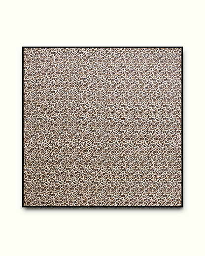 100% pure silk scarf - Léopard