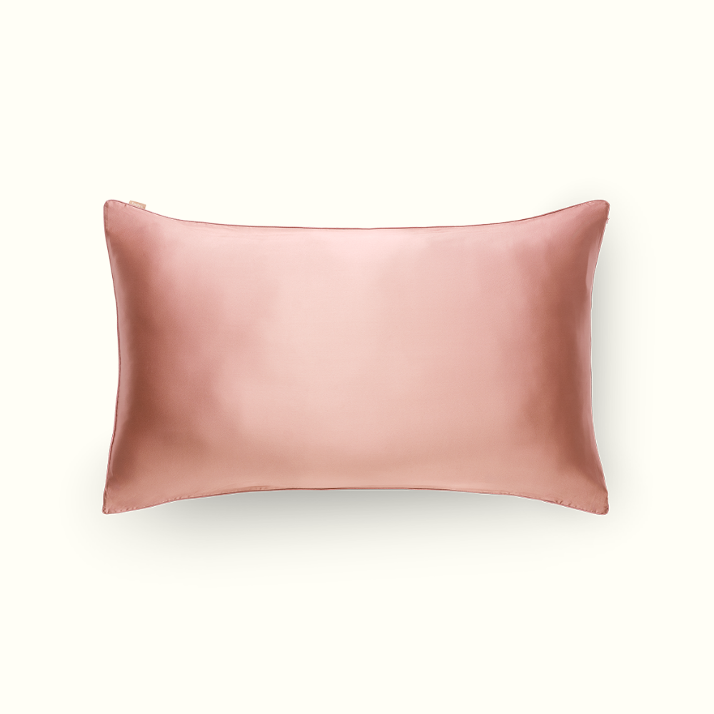 100% Mulberry Silk Pillowcase - Rosewood
