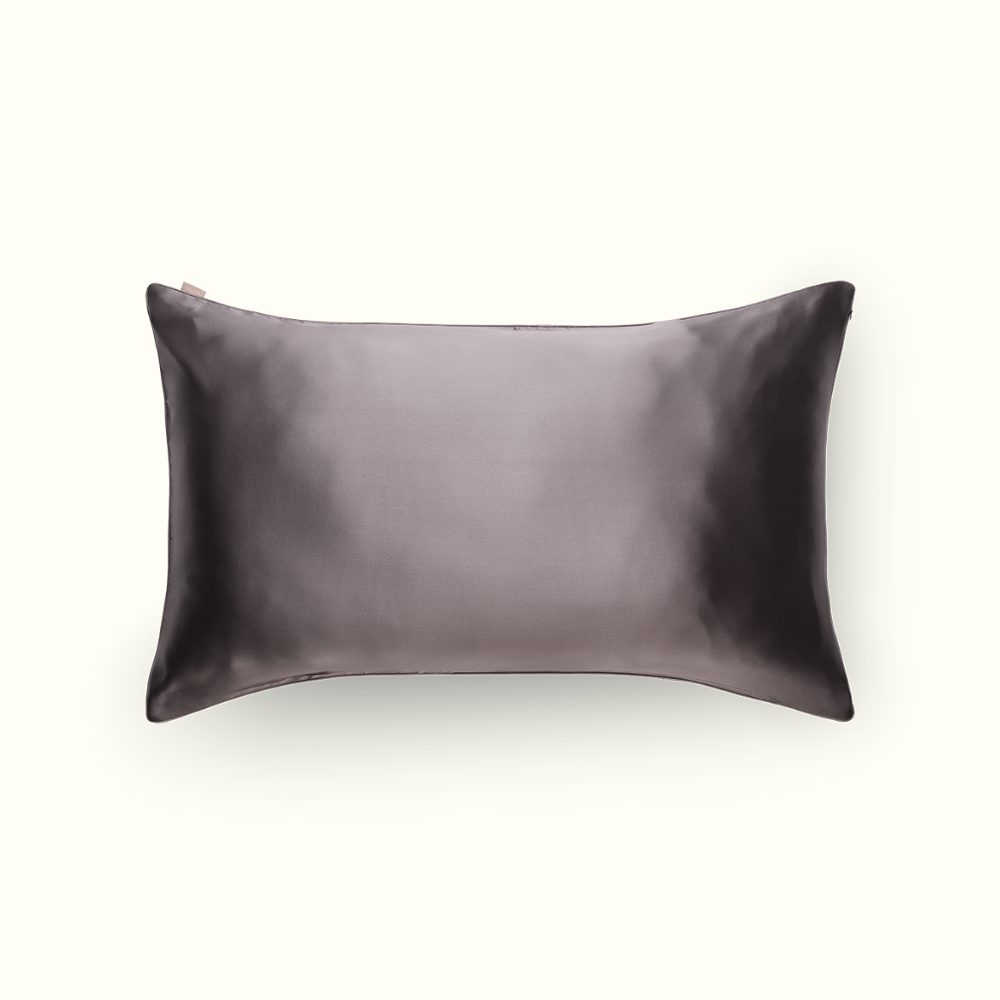 100% Mulberry Silk Pillowcase - Intense grey