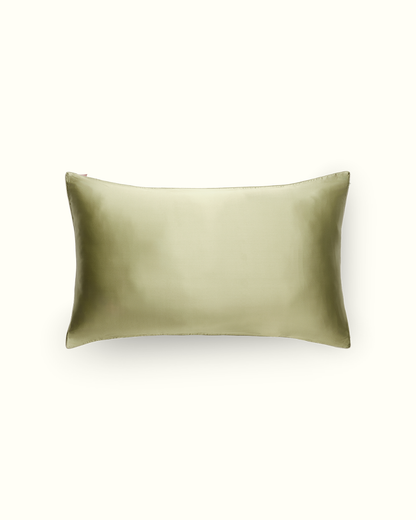 100% Silk beauty sleep pillowcase - Almond green