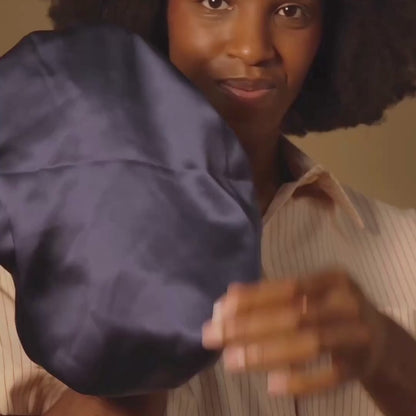 Silk hair bonnet - Rosewood